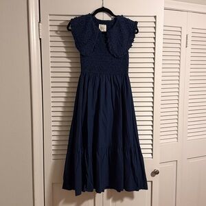 Umgee Navy Midi Dress